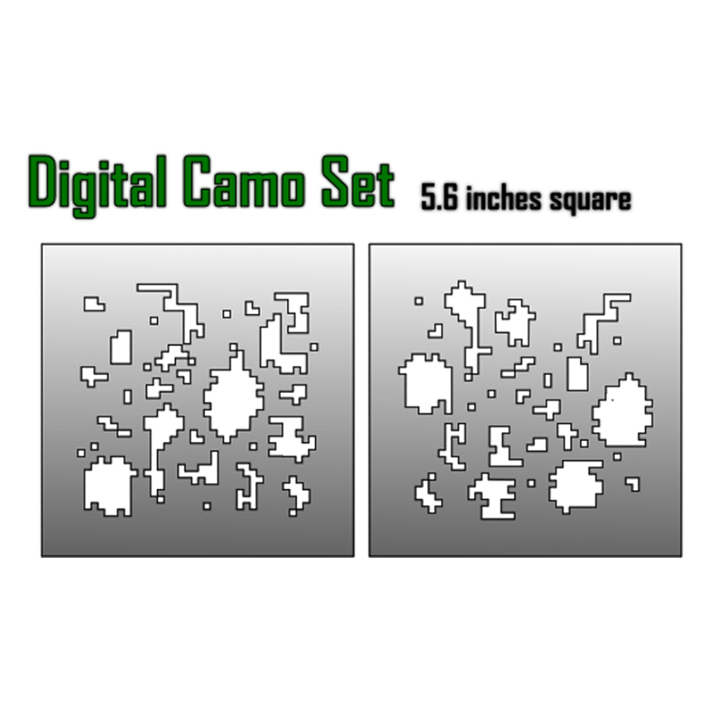Death Ray Designs: Airbrush Stencils - Digital Camo