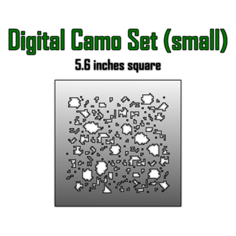 Death Ray Designs: Airbrush Stencils - Digital Camo (Small)