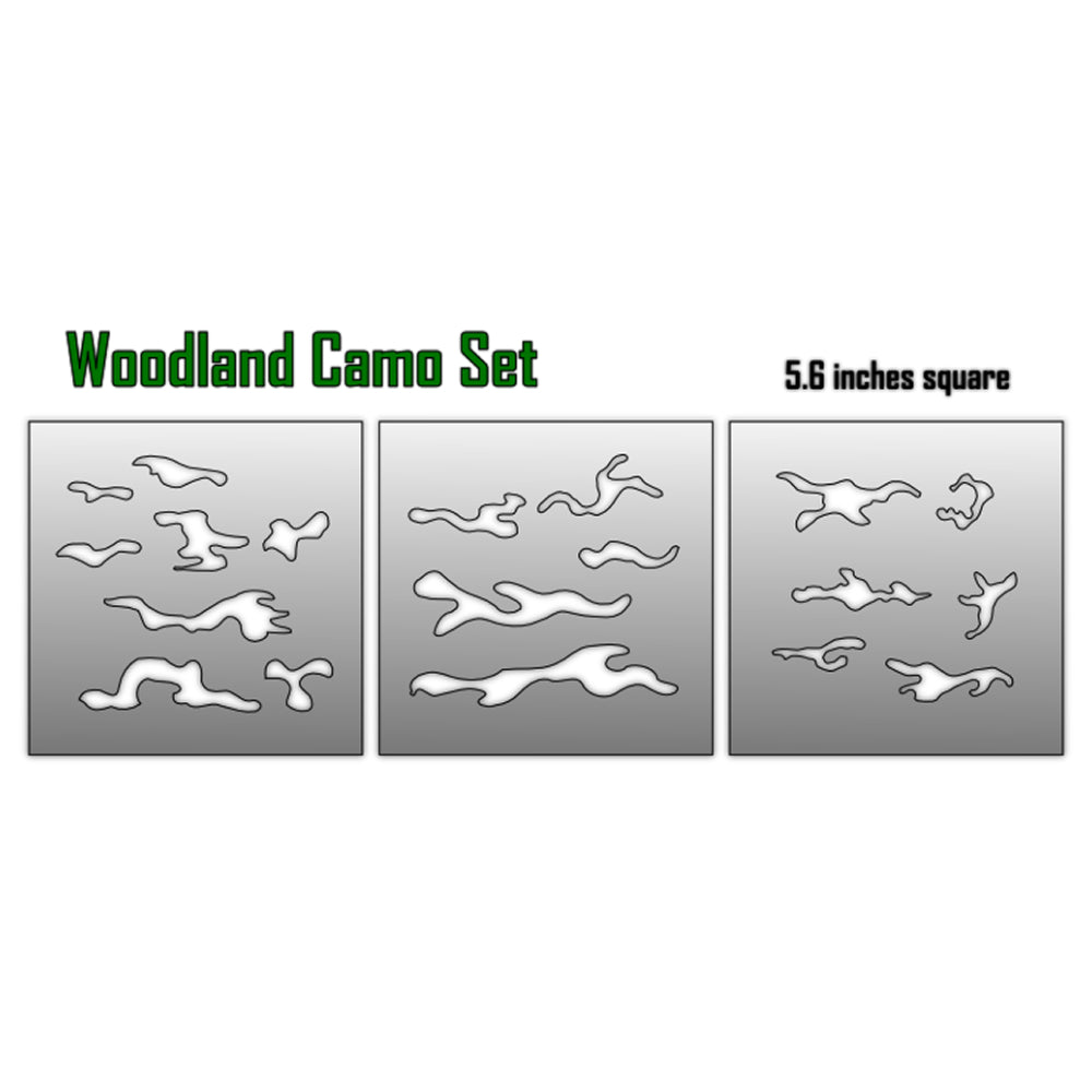Death Ray Designs: Airbrush Stencils - Woodland Camo