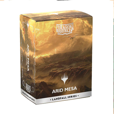 Dragon Shields: Matte Dual MTG Landfall Series - Arid Mesa (100 Count)