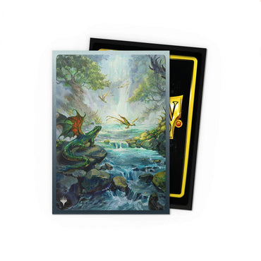 Dragon Shields: Matte Dual MTG Landfall Series - Misty Rainforest (100 Count)