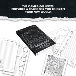 Dungeon Notes: A 5E DM's Journal - Black (3 Pack)