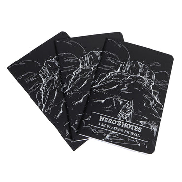 Dungeon Notes: A 5E Player's Journal - Black (3 Pack)