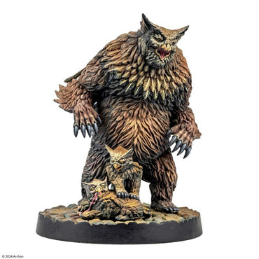 Dungeons & Lasers Minis: Owlbear Family (Unpainted)