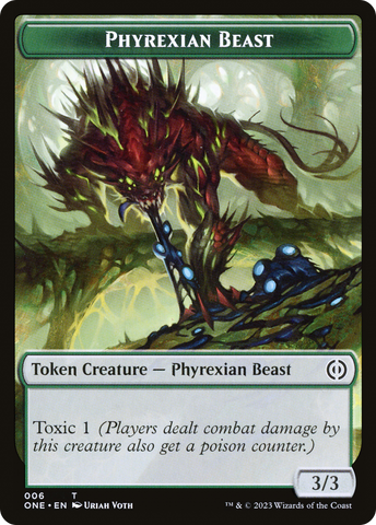 Phyrexian Beast Token [Phyrexia: All Will Be One Tokens]