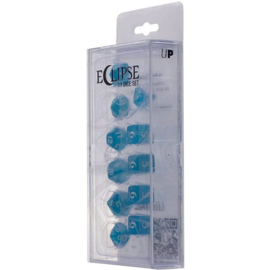 Acrylic RPG Dice Set: Sky Blue (Eclipse)