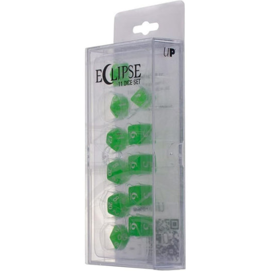 Acrylic RPG Dice Set: Lime Green (Eclipse)