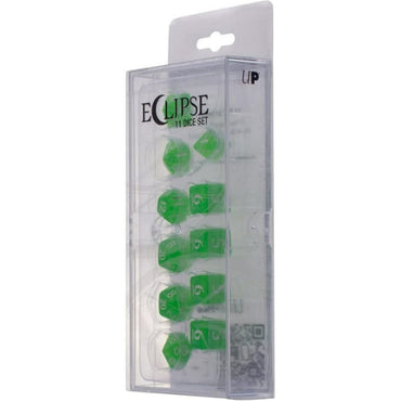 Acrylic RPG Dice Set: Lime Green (Eclipse)