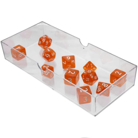 Acrylic RPG Dice Set: Pumpkin Orange (Eclipse)