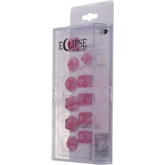 Acrylic RPG Dice Set: Hot Pink (Eclipse)