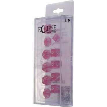 Acrylic RPG Dice Set: Hot Pink (Eclipse)