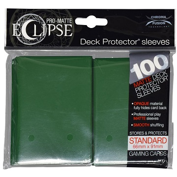 Ultra PRO Deck Protector Sleeves: Eclipse PRO-Matte - Forest Green (100 Count)