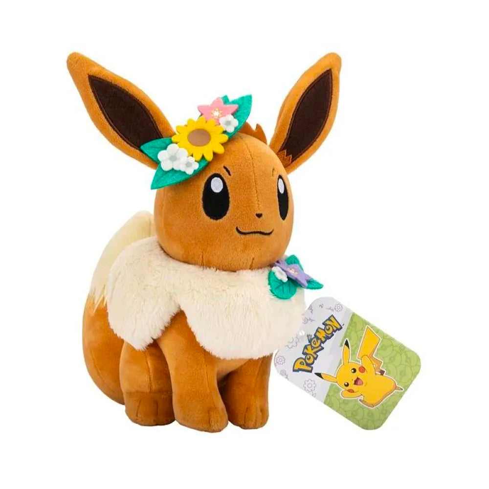 Pokemon Plush: Spring - Eevee With Flower Crown (8 Inch)