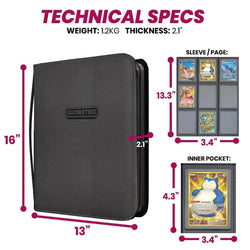EVORETRO: Shield+ Toploader Binder - Purple (9 Pocket / Holds 216)
