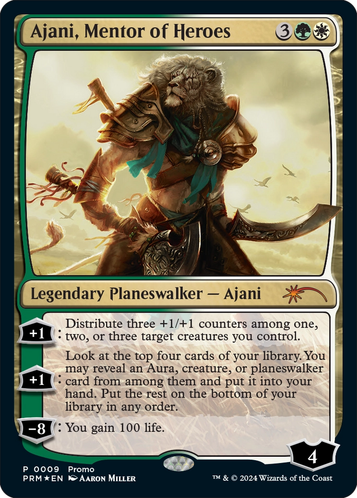Ajani, Mentor of Heroes (Deluxe Commander Kit) [March of the Machine Promos]
