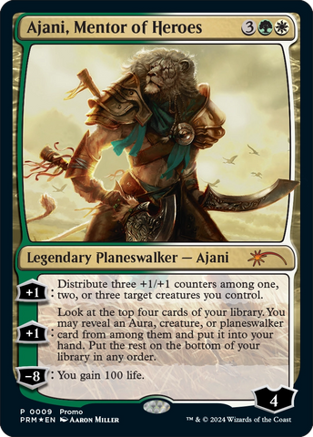 Ajani, Mentor of Heroes (Deluxe Commander Kit) [March of the Machine Promos]