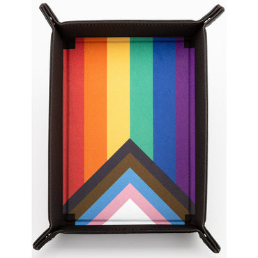 Velvet Dice Tray: Pride Rainbow Flag