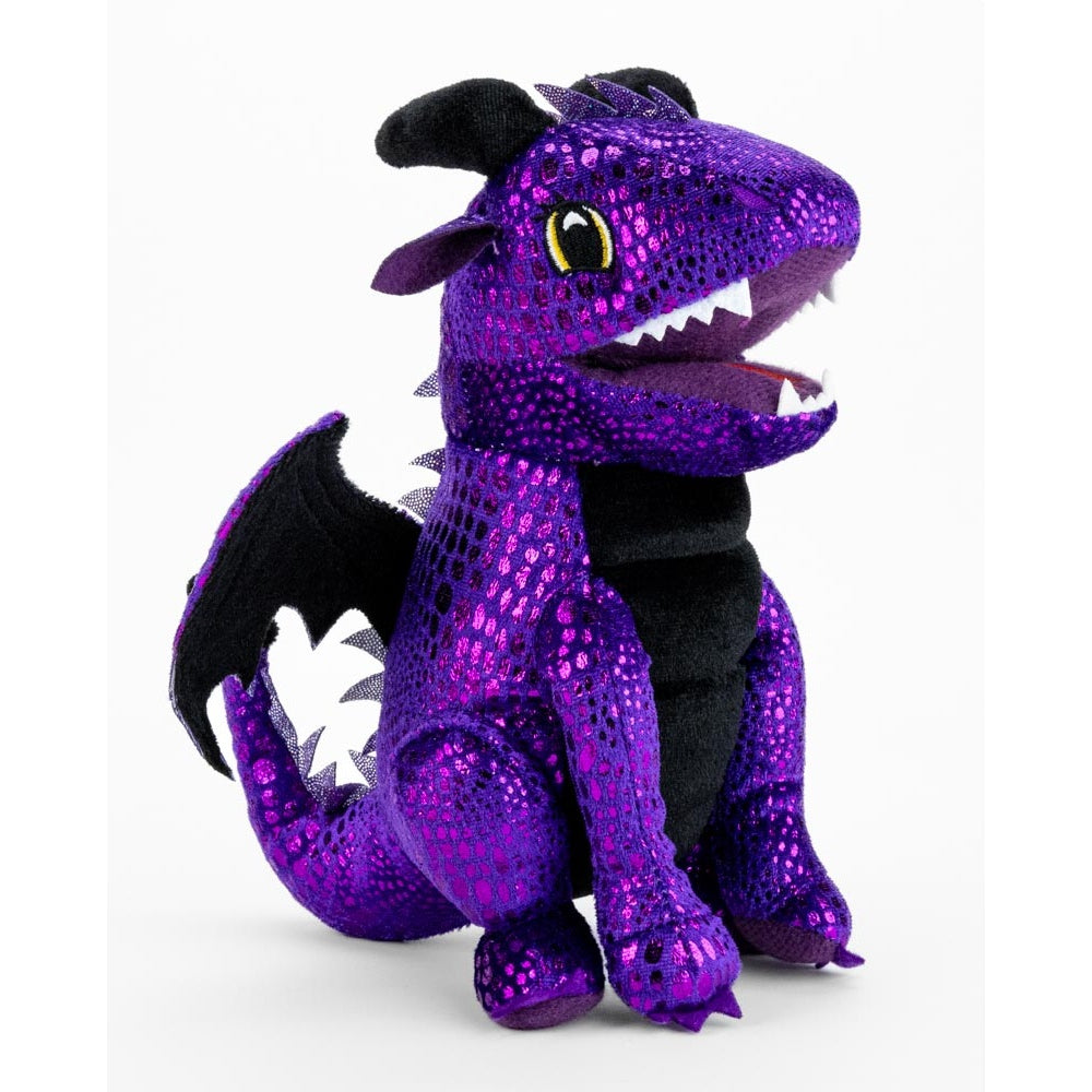 FanRoll: Plush Dice Bag - Purple Dragon