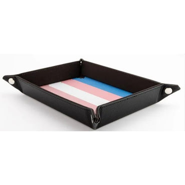 FanRoll Dice Tray: Fold Up - Transgender Flag