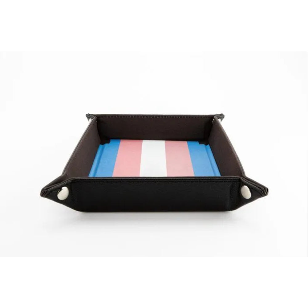 FanRoll Dice Tray: Fold Up - Transgender Flag
