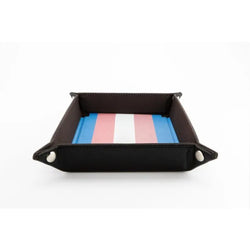 FanRoll Dice Tray: Fold Up - Transgender Flag