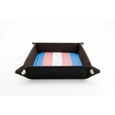 FanRoll Dice Tray: Fold Up - Transgender Flag