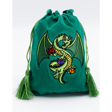 Foam Brain Dice Bag: Dragon - Green