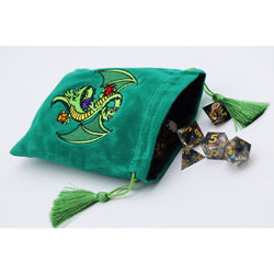 Foam Brain Dice Bag: Dragon - Green