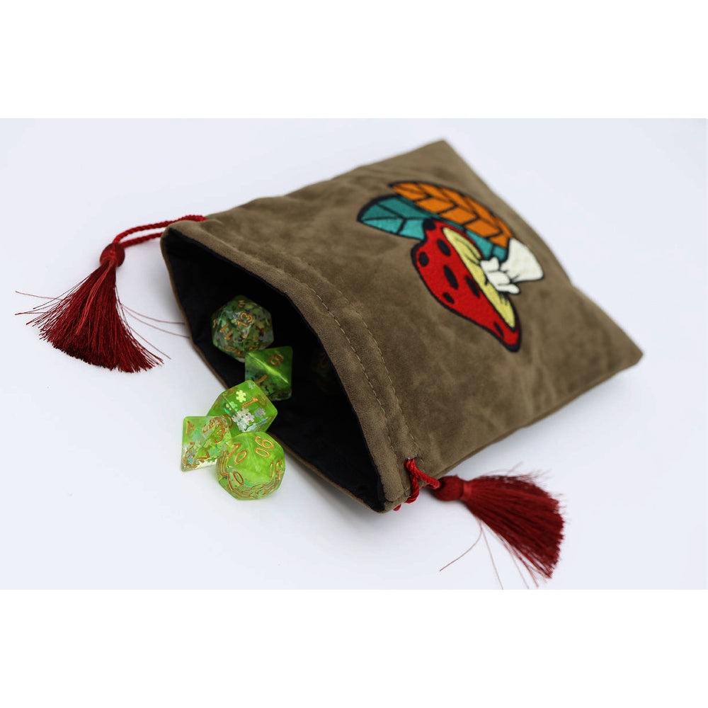 Foam Brain Dice Bag: Mushroom & Leaf