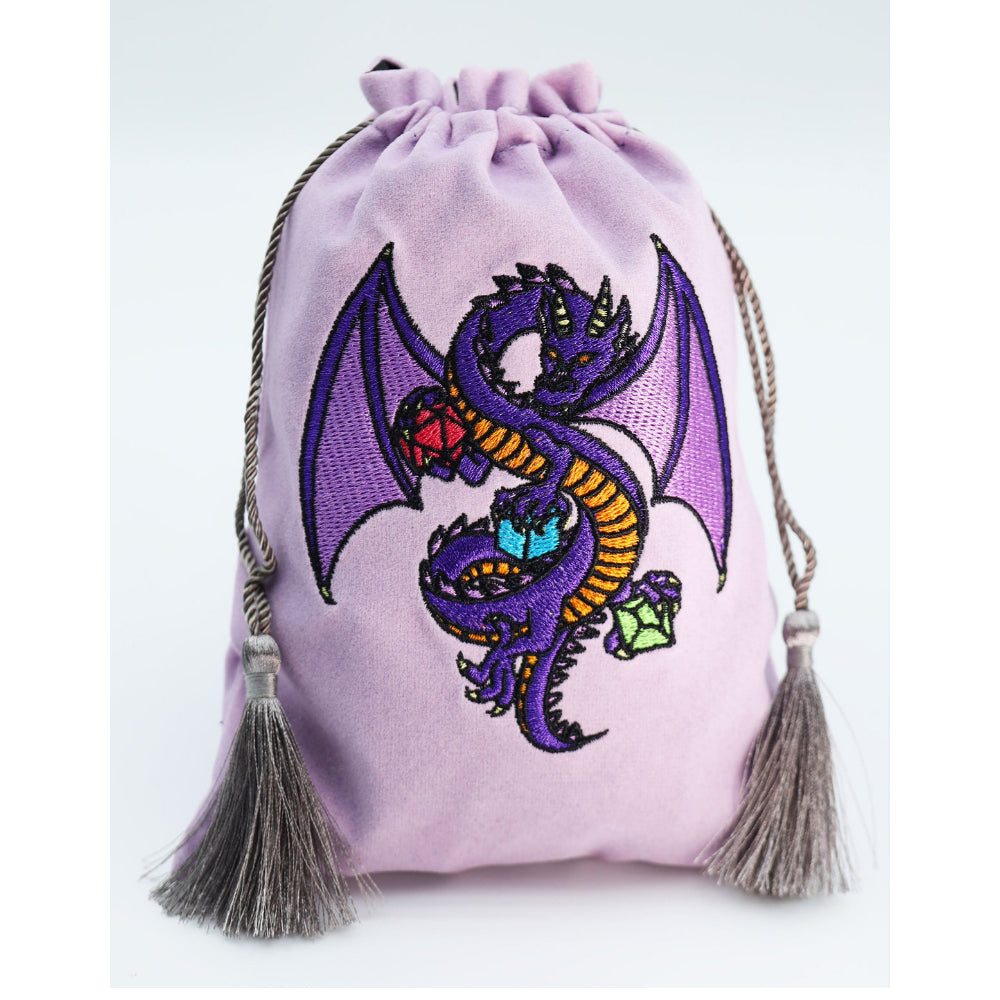 Foam Brain Dice Bag: Dragon - Purple