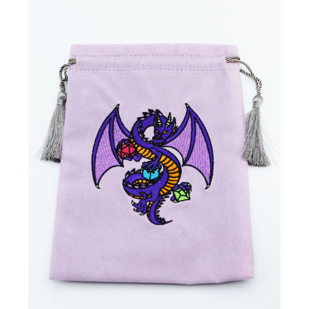 Foam Brain Dice Bag: Dragon - Purple