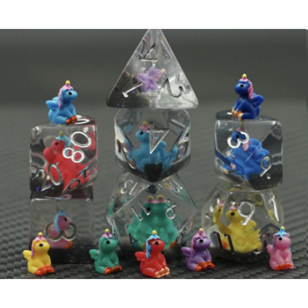 RPG Dice: Unicorn Party (Foam Brain)