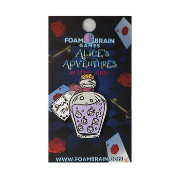 Foam Brain Pins: Alice's Adventures in Diceland - Drink Me