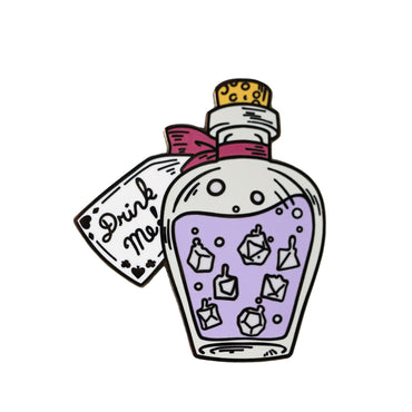 Foam Brain Pins: Alice's Adventures in Diceland - Drink Me