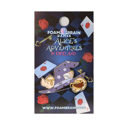 Foam Brain Pins: Alice's Adventures in Diceland - Mad Wizard's Hat
