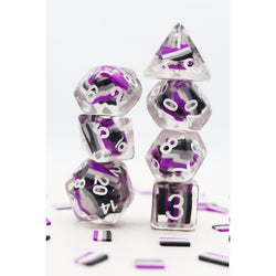 Asexual Flag RPG Dice Set