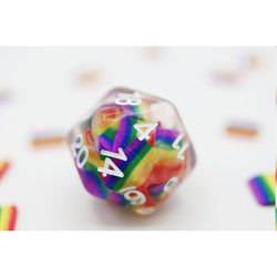 Dice For All: Resin Rainbow Flag