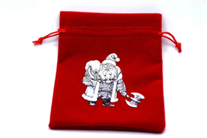 Christmas Themed Dice Bag - Battle Santa