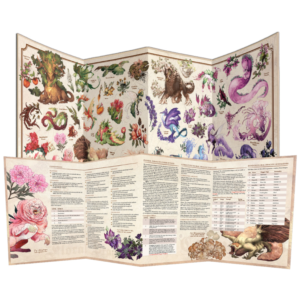 The Field Guide to Floral Dragons: GM Screen