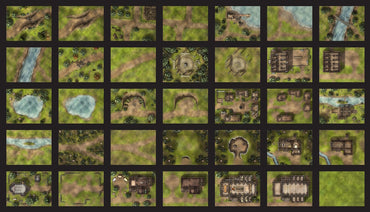 Into The Wilds Battlemaps: Forests and Villages