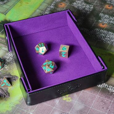 Forged Compact Magnetic Dice Tray - Purple