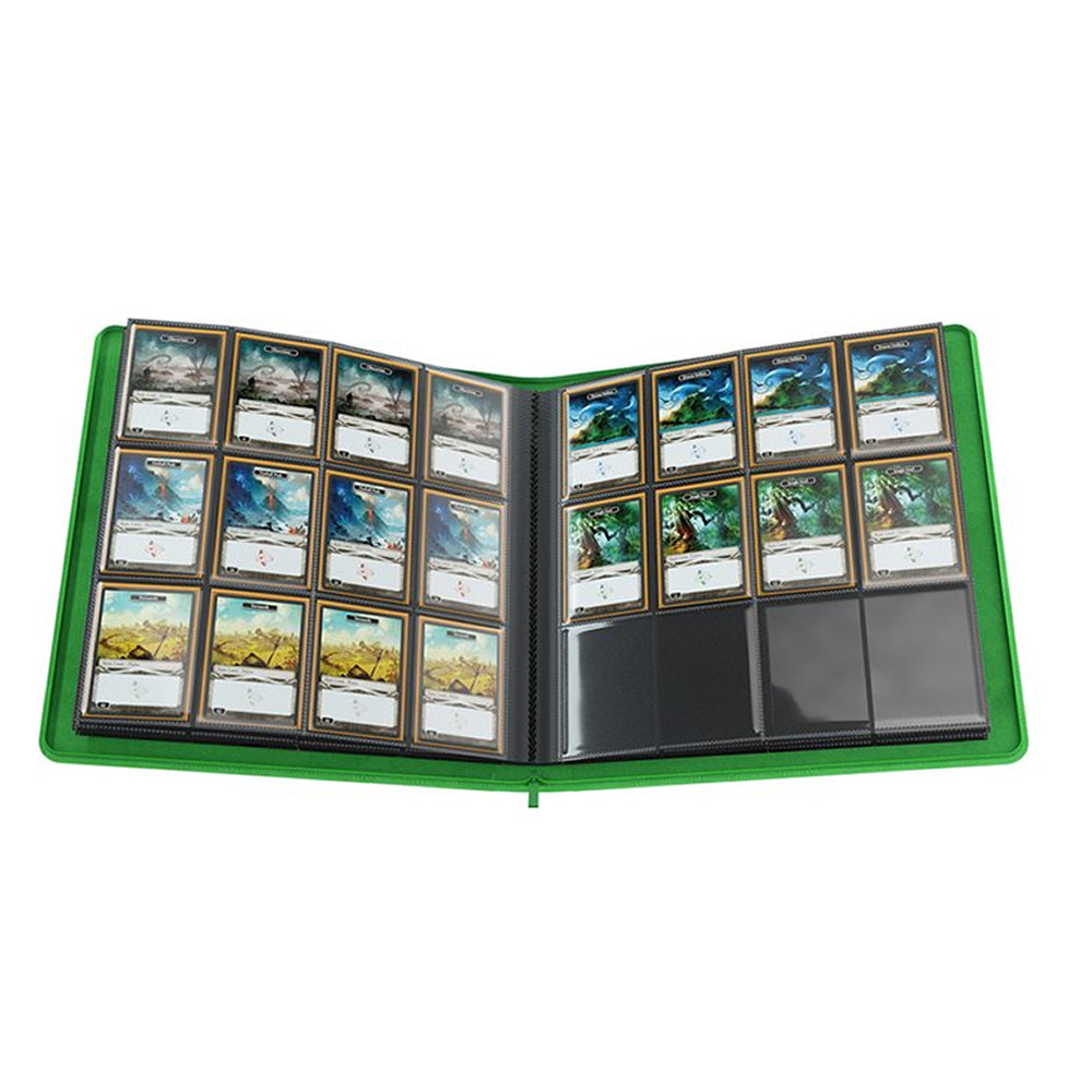 Gamegenic Zip-Up Album: Green (12 Pocket / Holds 480)