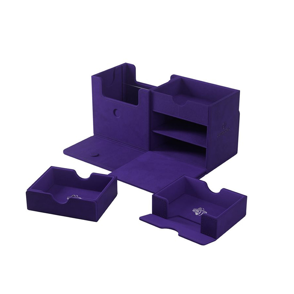 Gamegenic Deck Box: The Academic XL - Stealth Edition Purple/Purple (Holds 133+)