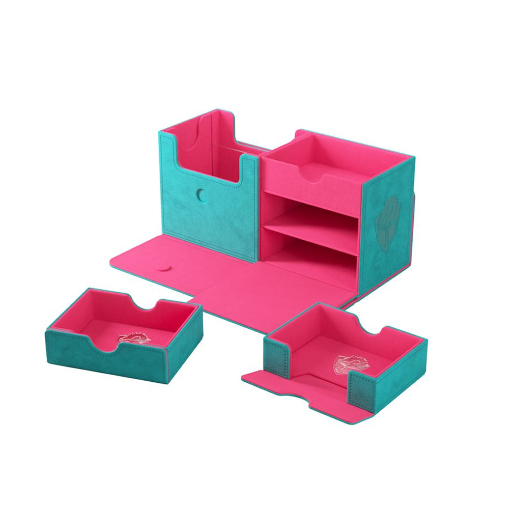Gamegenic Deck Box: The Academic XL - Tolarian Edition Teal/Pink (Holds 133+)