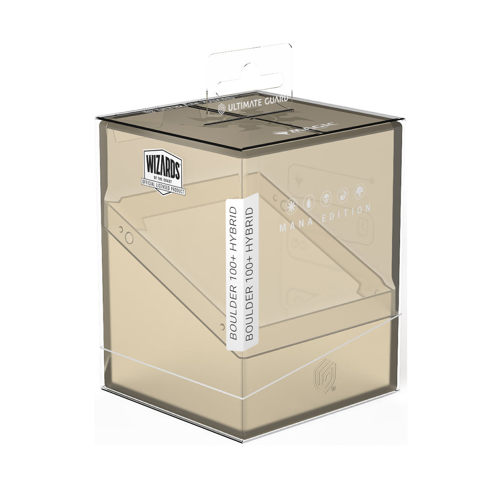 MTG Deck Box: Mana Edition Boulder Hybrid - Plains (Holds 100+ / Ultimate Guard)