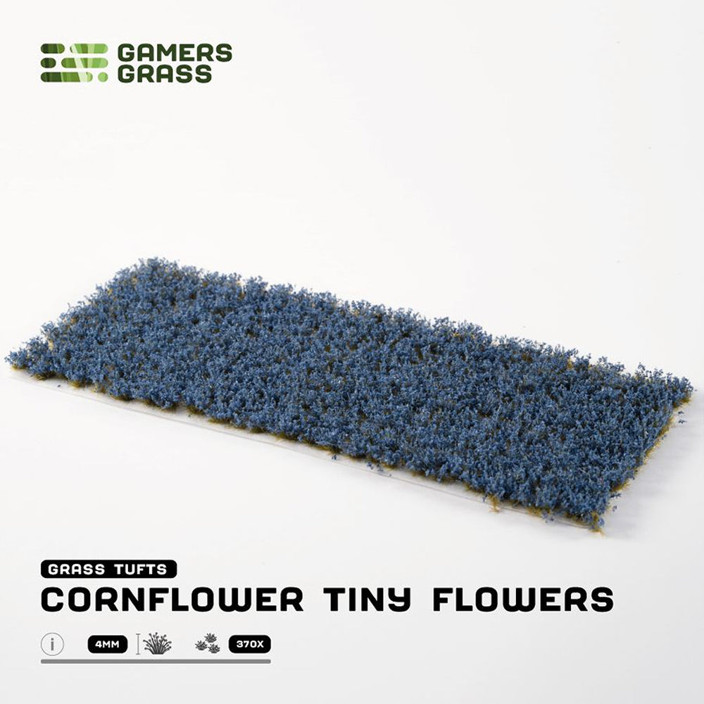 Gamers Grass: Flower Tufts - Cornflower Tiny (Wild / 4mm / x370)