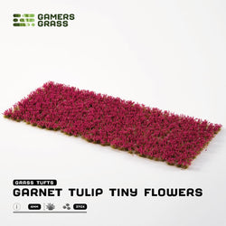 Gamers Grass: Flower Tufts - Garnet Tulip Tiny (Wild / 4mm / x370)