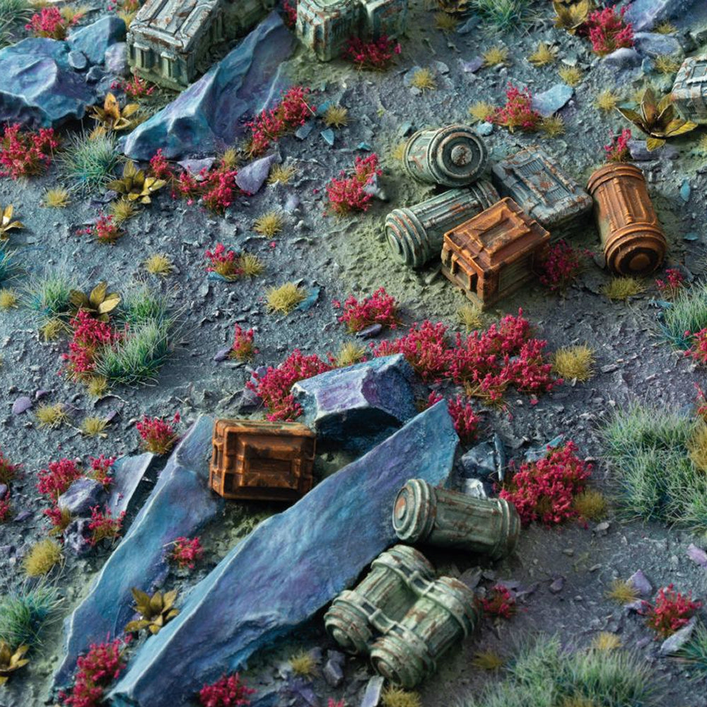 Gamers Grass: Flower Tufts - Garnet Tulip Tiny (Wild / 4mm / x370)