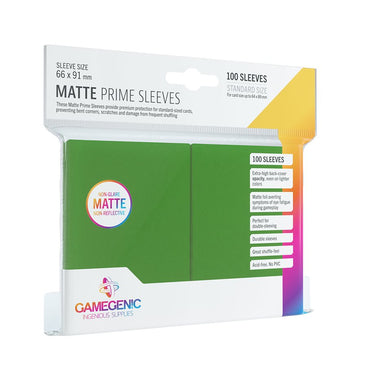 Gamegenic Sleeves: Matte Prime - Green (100 Count)