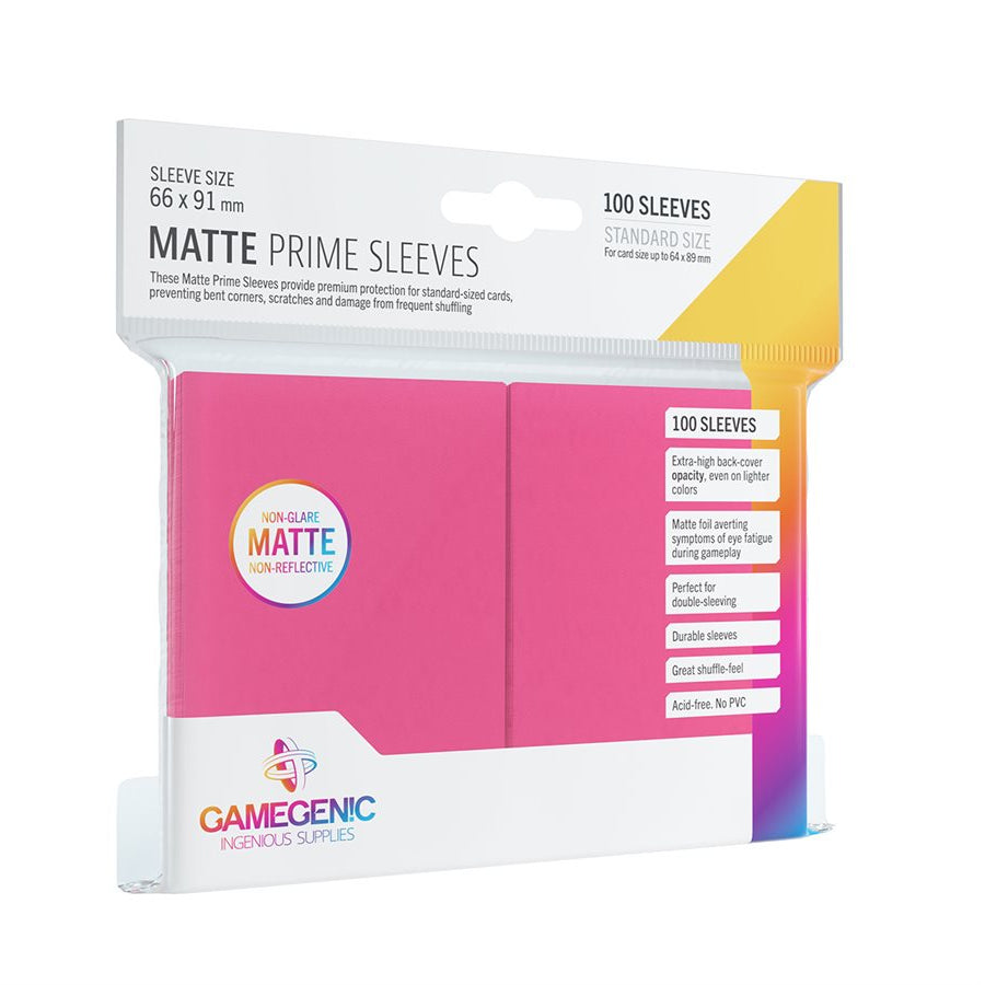 Gamegenic Sleeves: Matte Prime - Pink (100 Count)